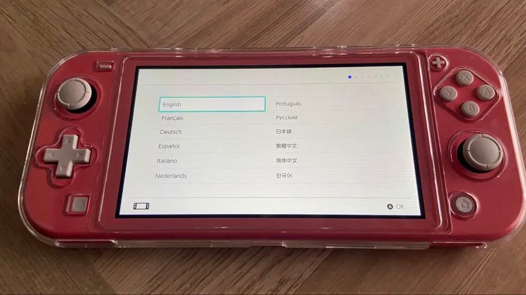 コーラル Switch Lite 初期化済 クリアケース付 本体のみ