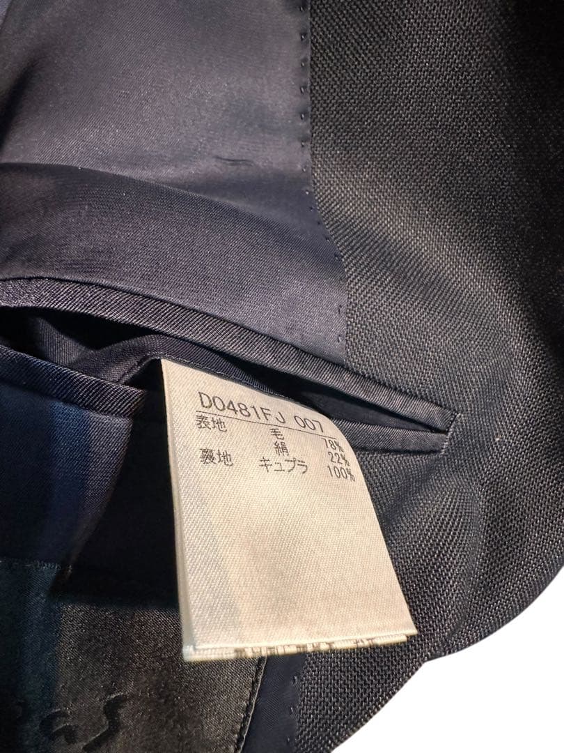 新品未使用！定価132,000円パパス PAPAS シルクシングルスーツ背抜きL