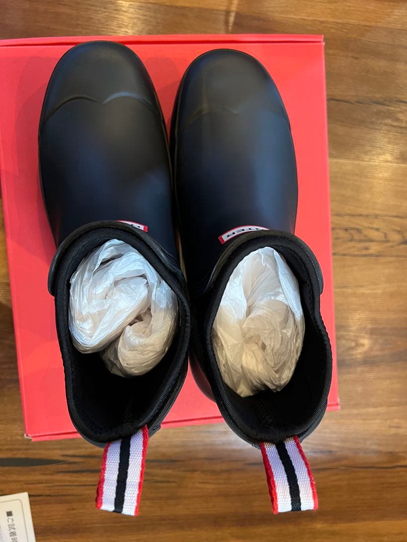 美品 26cm HUNTER ネオプレーン チェルシーブーツ ブラック US8