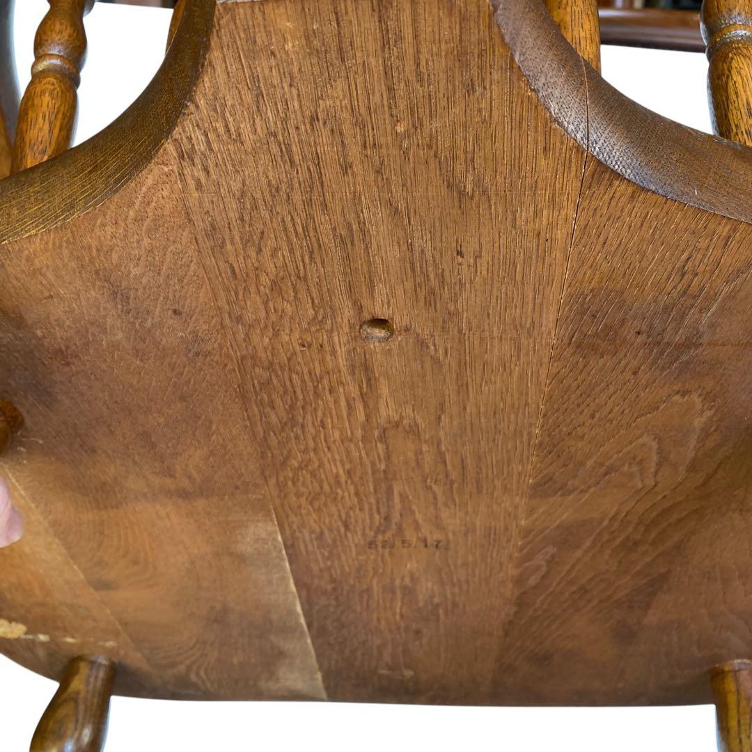 柏木工 かしわ木工 肘付きウィンザーチェア/プレースバックチェア　ボウバック①