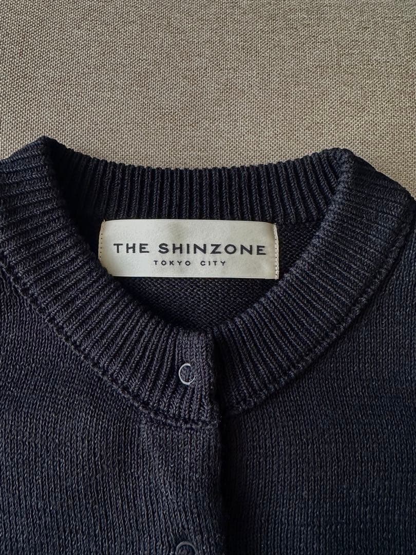 THE SHINZONE LONG RIB CARDIGAN ブラック