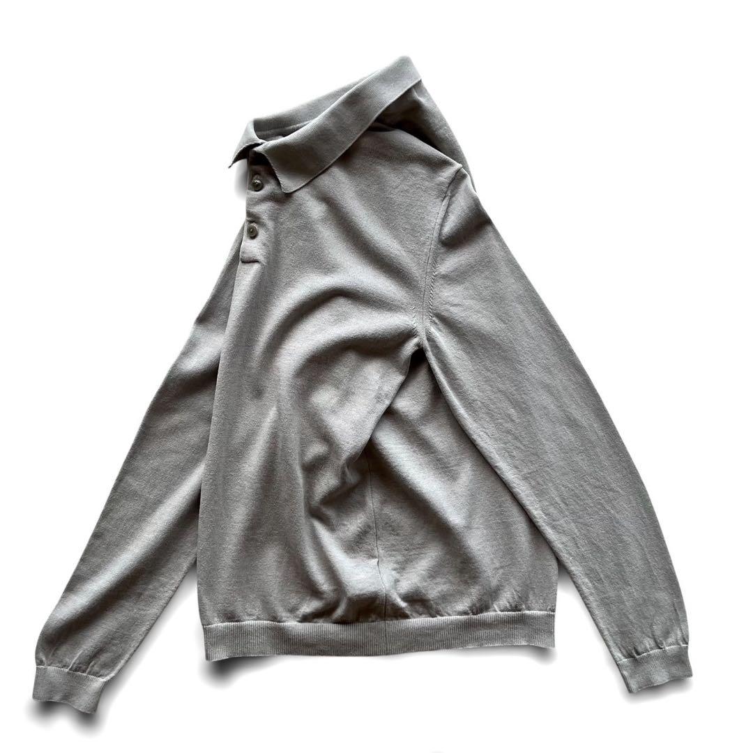 【美品】MOONCASTLE/アイスコットンLSニットポロ/ 2枚セット