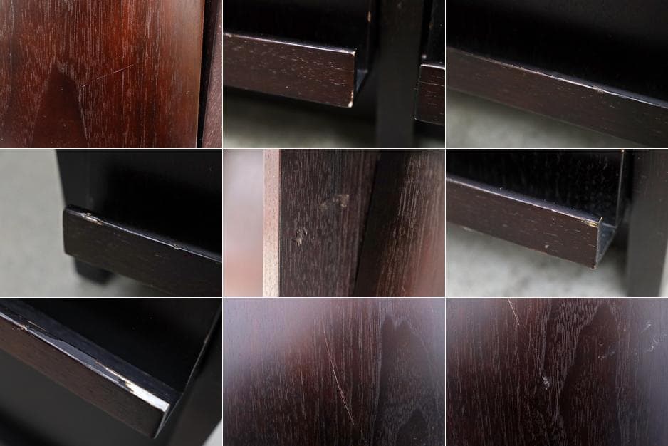 タモ材 フラップ キャビネット マガジン レコードラック サイドボード モダン