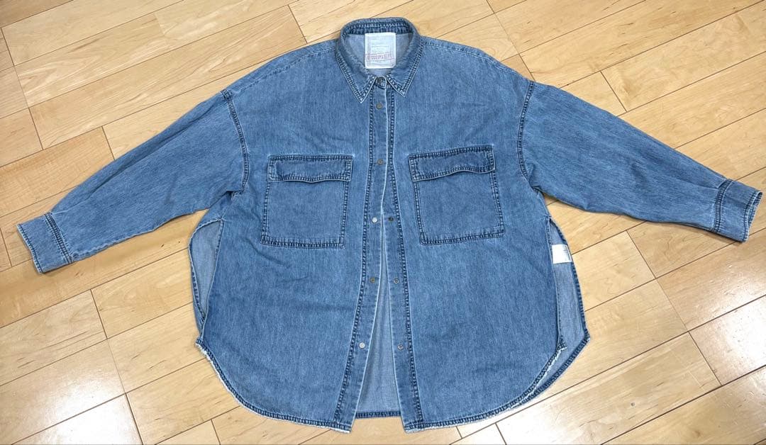 美品BEARDSLEYビアズリーFRIPIER ライトデニム　ダンガリー　シャツ