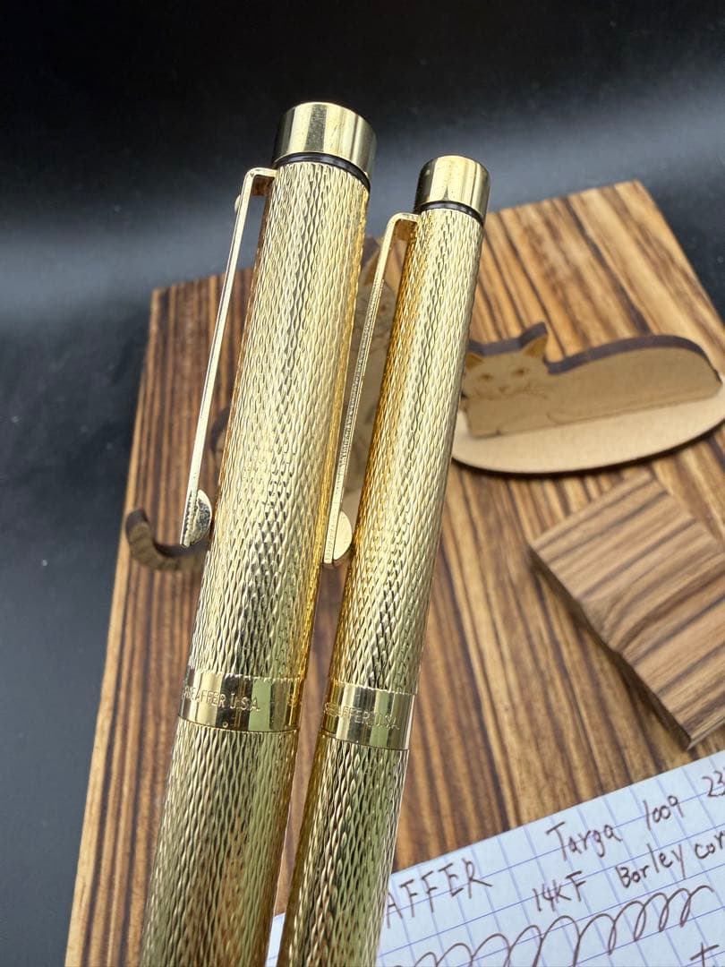 SHEAFFER 万年筆 タルガ 1009 23K張 バーレイ おまけ付