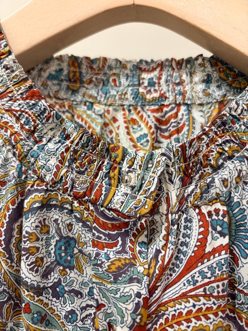 AMACA 三陽商会　リバティ柄ブラウス