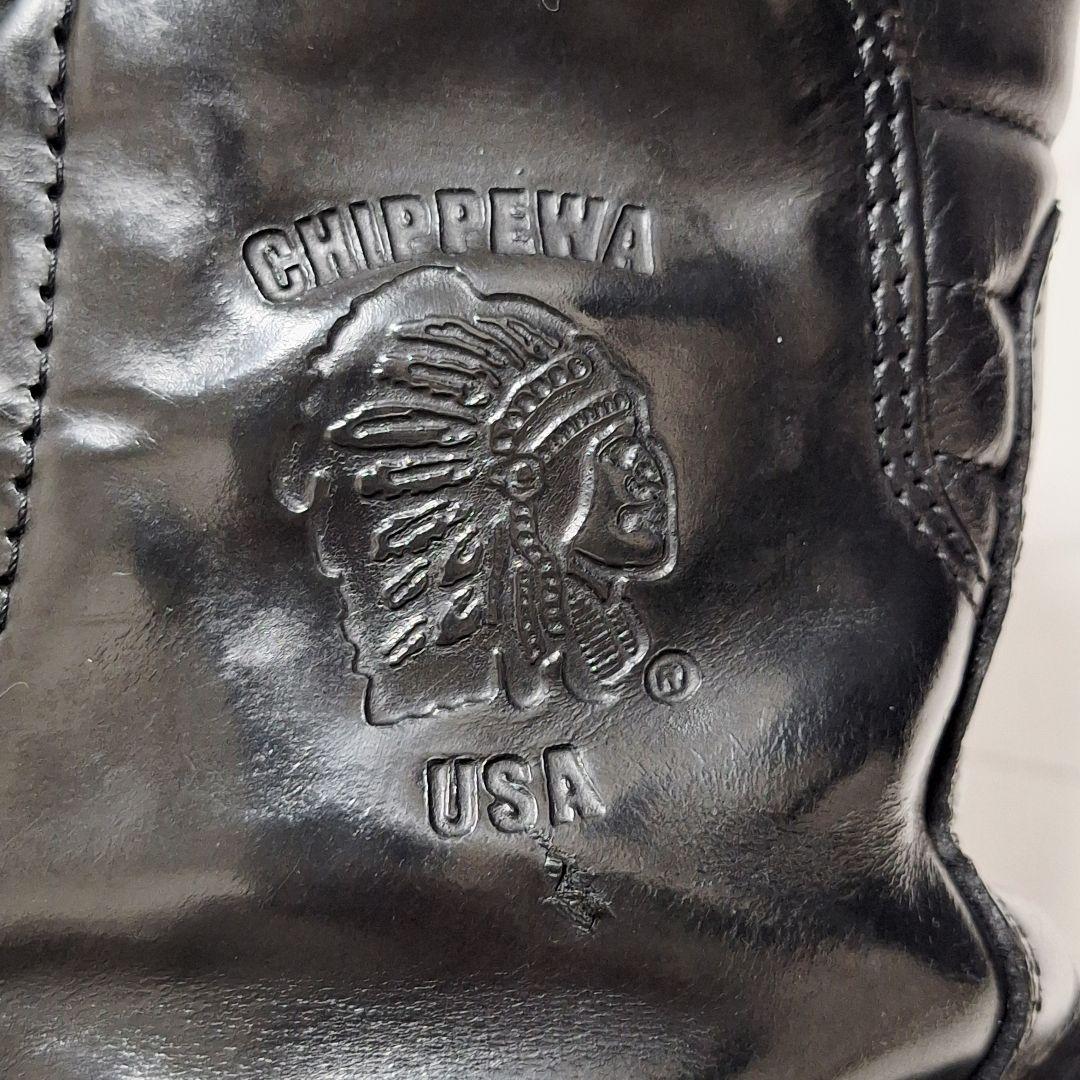 【希少】 CHIPPEWA ヴィンテージ ファイヤーマンブーツ 28 黒 10D