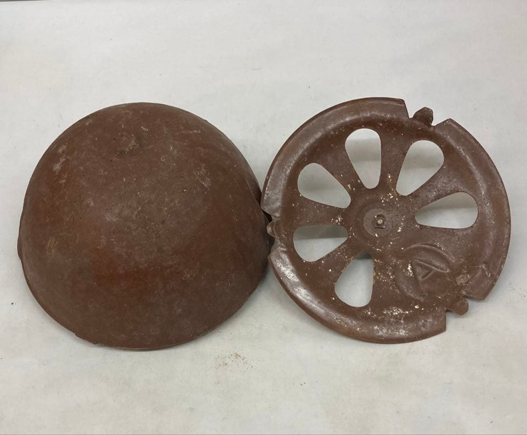 B315s 六角形回転安全炬燵　大正昭和レトロ　アンティック　中金具は鉄製