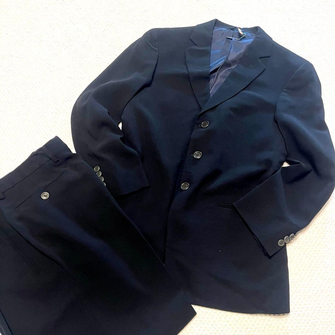 GIORGIO ARMANI 春.秋スーツ セットアップ とろみ ブラック44