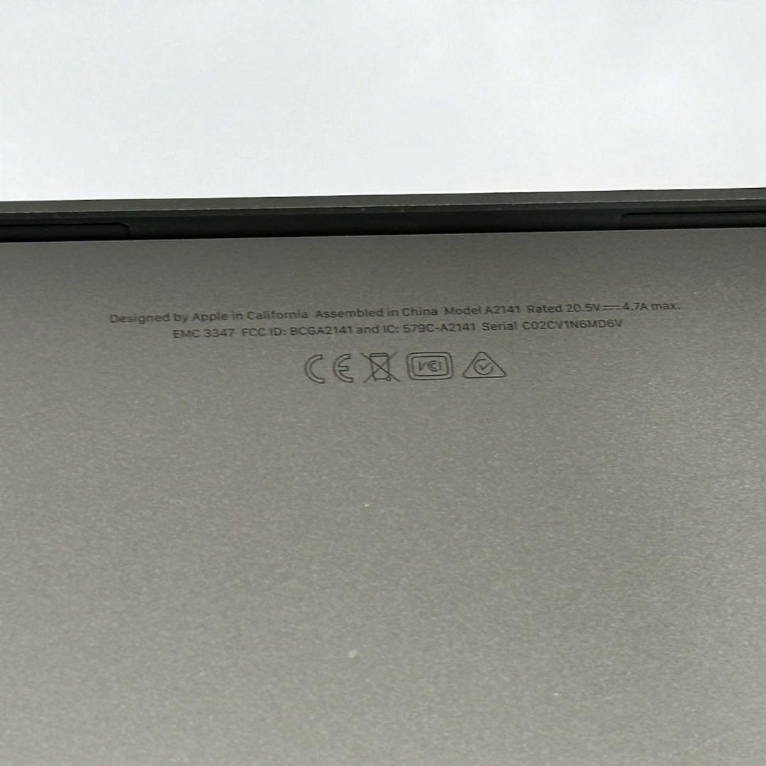 美品✨MacBook Pro 16インチ i7/6コア 512GB 純正充電器付