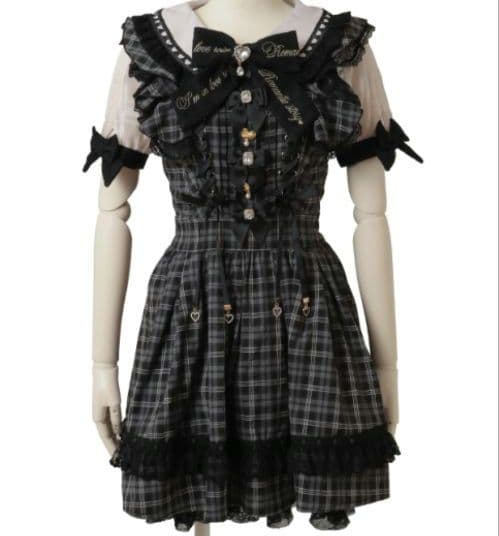 lizlisaラッフルリボンジャンスカ ブラック