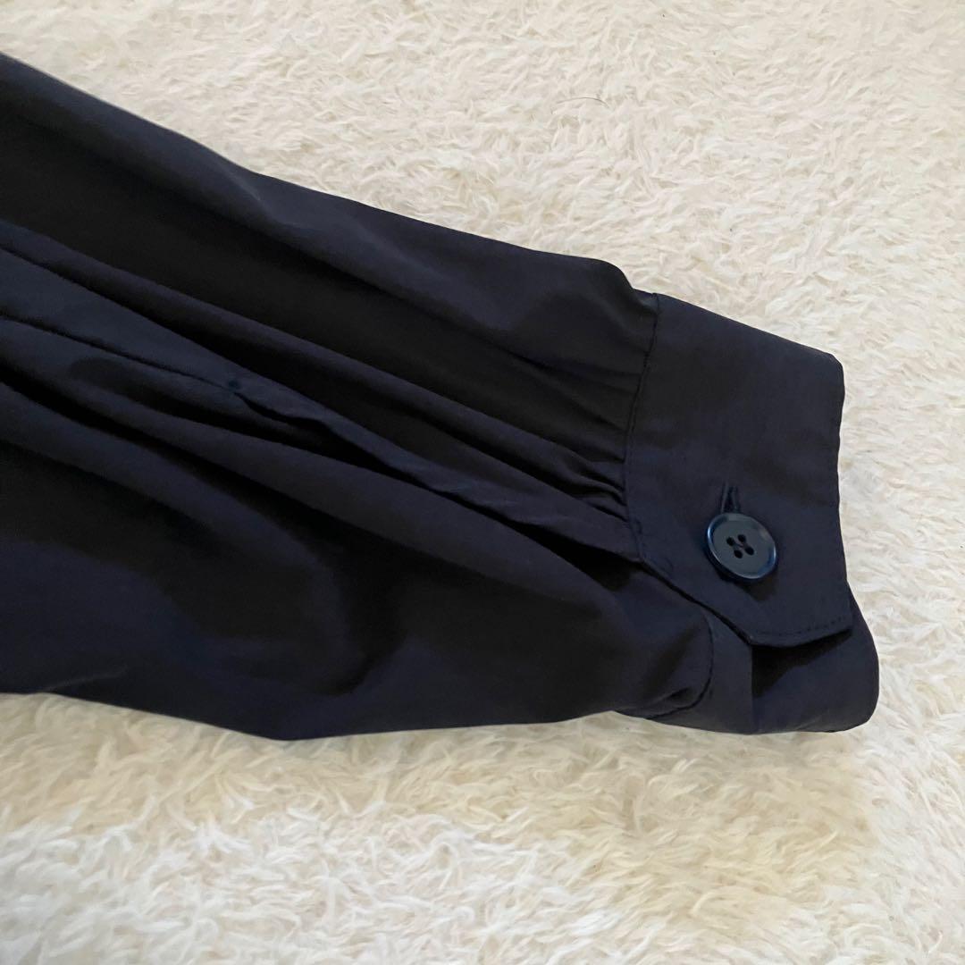 meagratia バックプリント オーバーサイズ フード モッズコート 黒 2