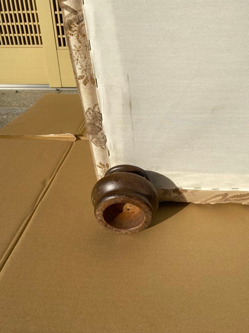 【あーる】【美品】アンティーク　ヴィンテージ　1Pソファー