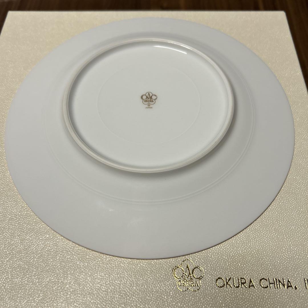 【新品•未使用•4色セット•箱あり】大倉陶園 色蒔 パンジー デザート皿