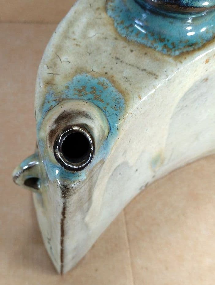 【本物保証】金城次郎 魚紋抱瓶 共箱 栞 美品 人間国宝 壺屋焼 壷屋焼