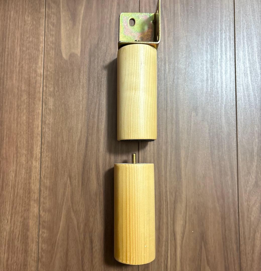 天然木　すのこシングルベッド　3段階高さ調節可能