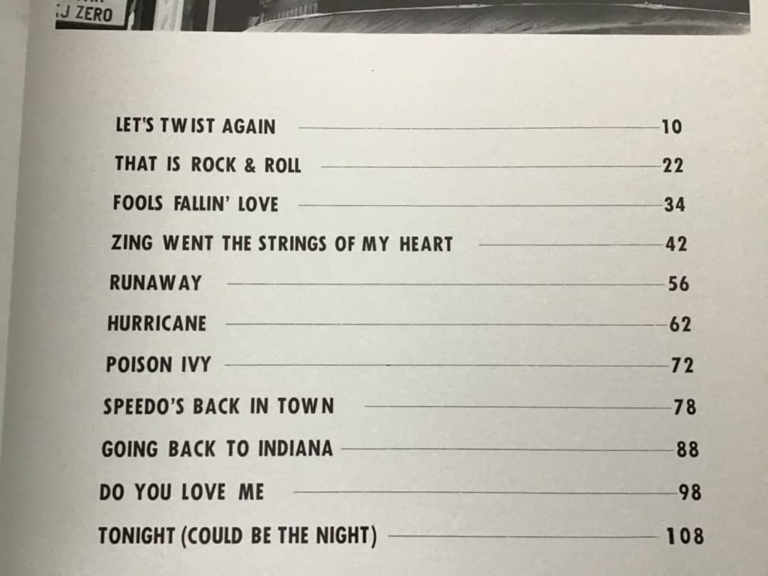 ★楽譜/シャネルズ/LIVE AT WHISKY A GO GO/バンドスコア