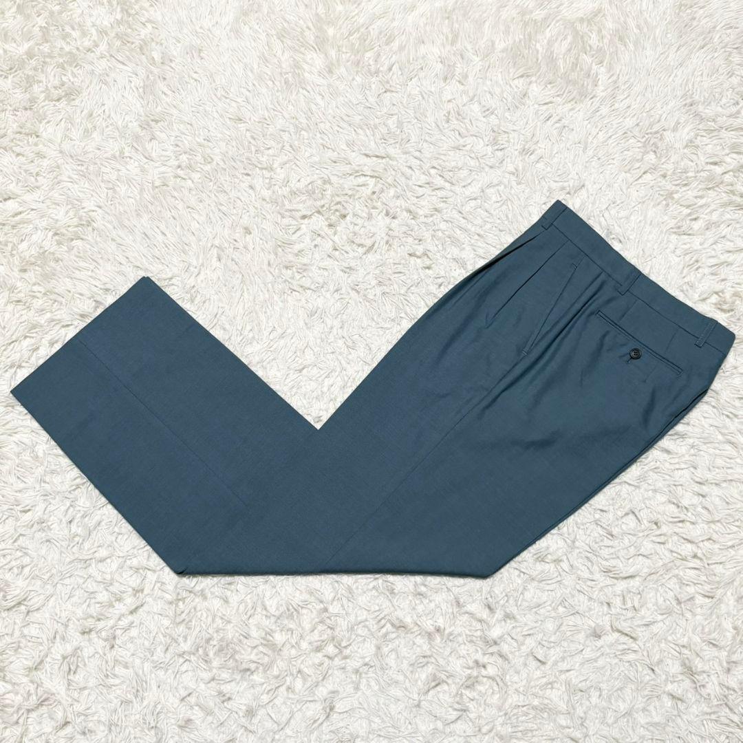 美品 クリスチャン ディオール スーツ セットアップ ダブル 銀ボタン モヘア混