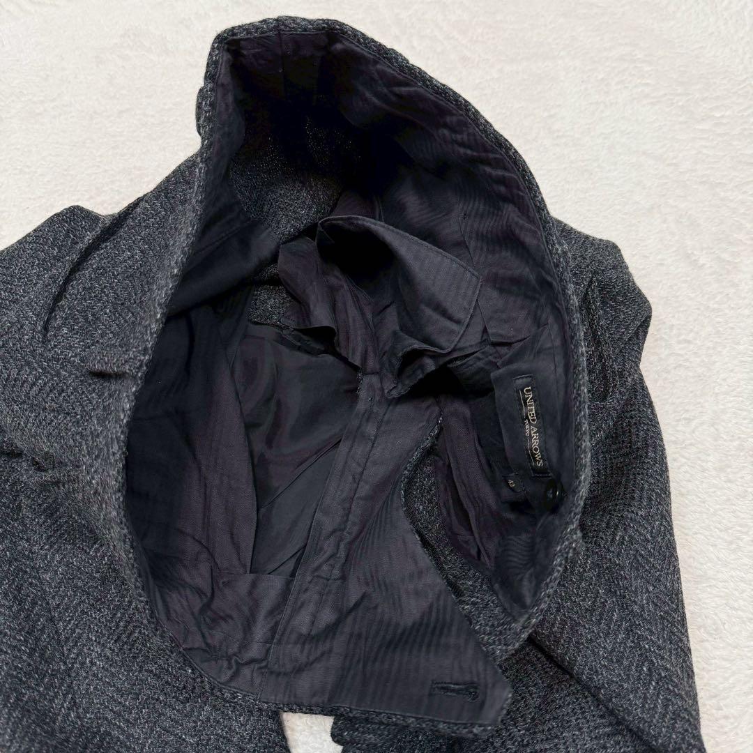 美品 UNITEDARROWS スーツ セットアップ ツイード ヘリンボーン