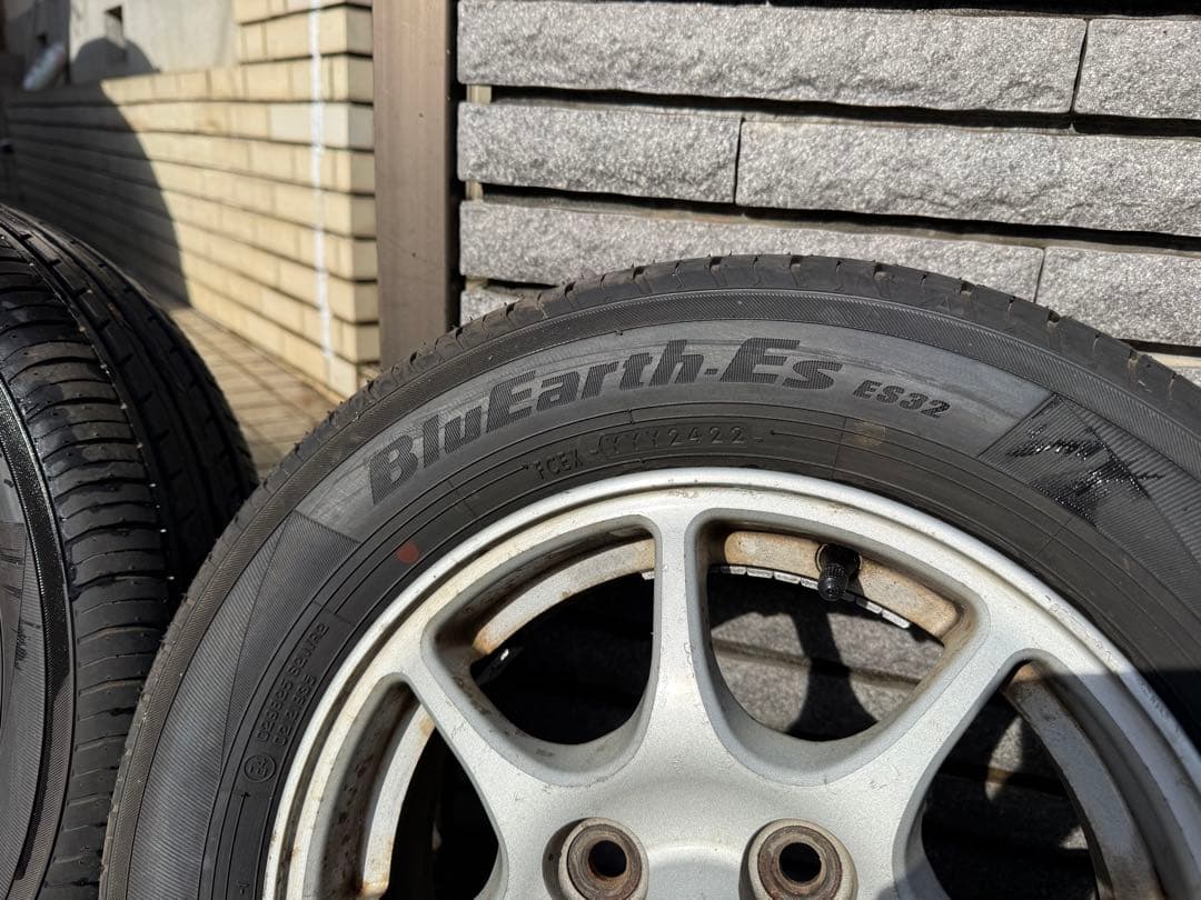 三菱タウンボックス取り外し アルミ165/65R13 ヨコハマ BluEarth