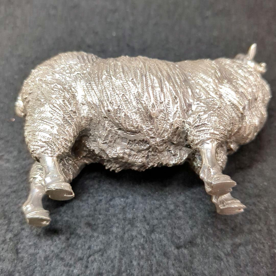 蝋型師 　大森孝志作　 銀製「薫風」羊　ひつじ１個　重量約４５０グラム