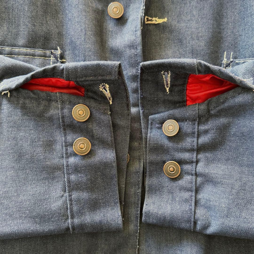 Sears　デニムチョアコート　70sビンテージ　ストア系　Lサイズ