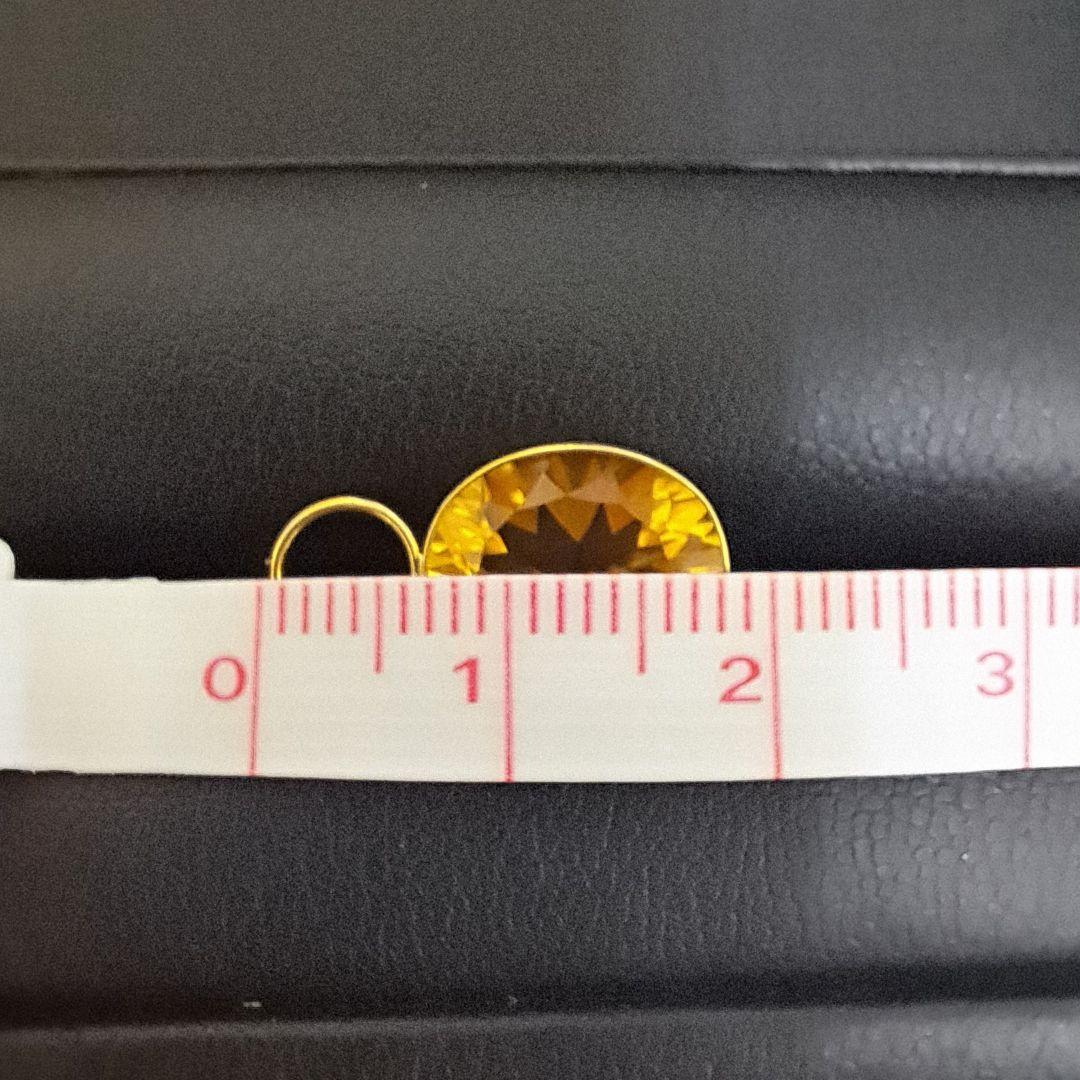 【新品未使用】K18 YG シトリン チャーム GSTV