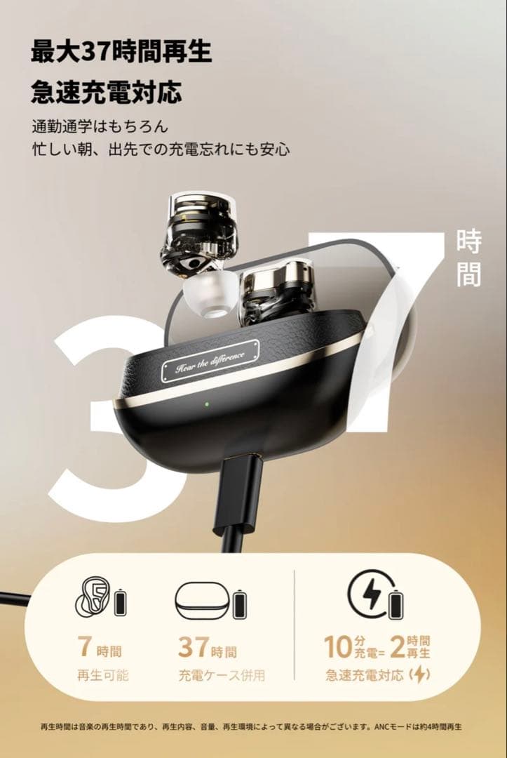 【美品】SOUNDPEATS(サウンドピーツ) H3 ワイヤレスイヤホン
