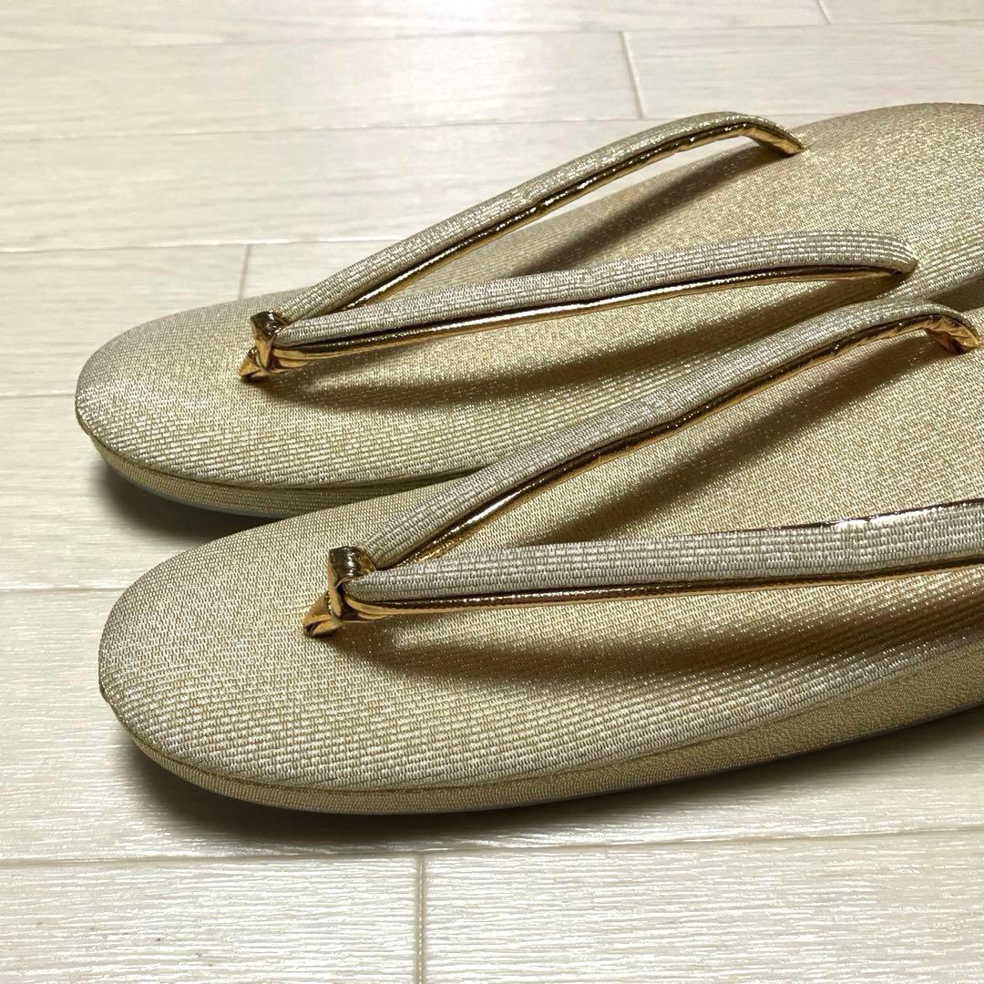 《未使用》草履バッグセット　礼装　ゴールド