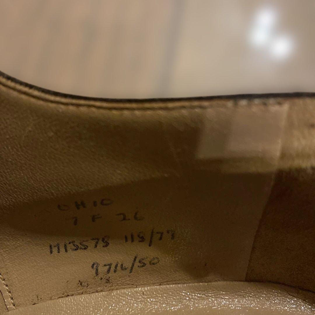 Church’s　ダークブラウン スエード ウィングチップ ドレスシューズ