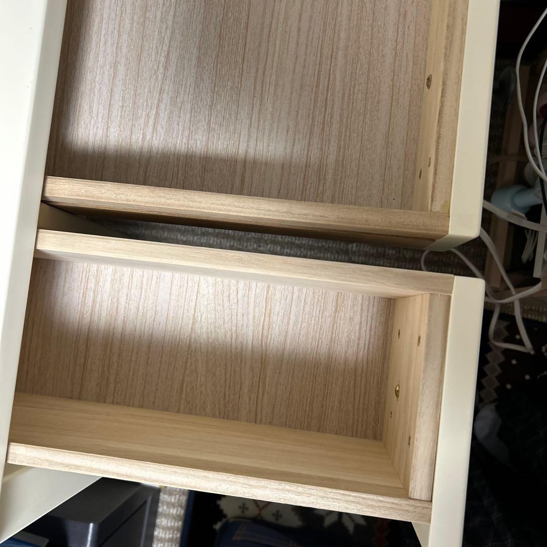 【専用】オフホワイトデスク オープンシェルフ付き