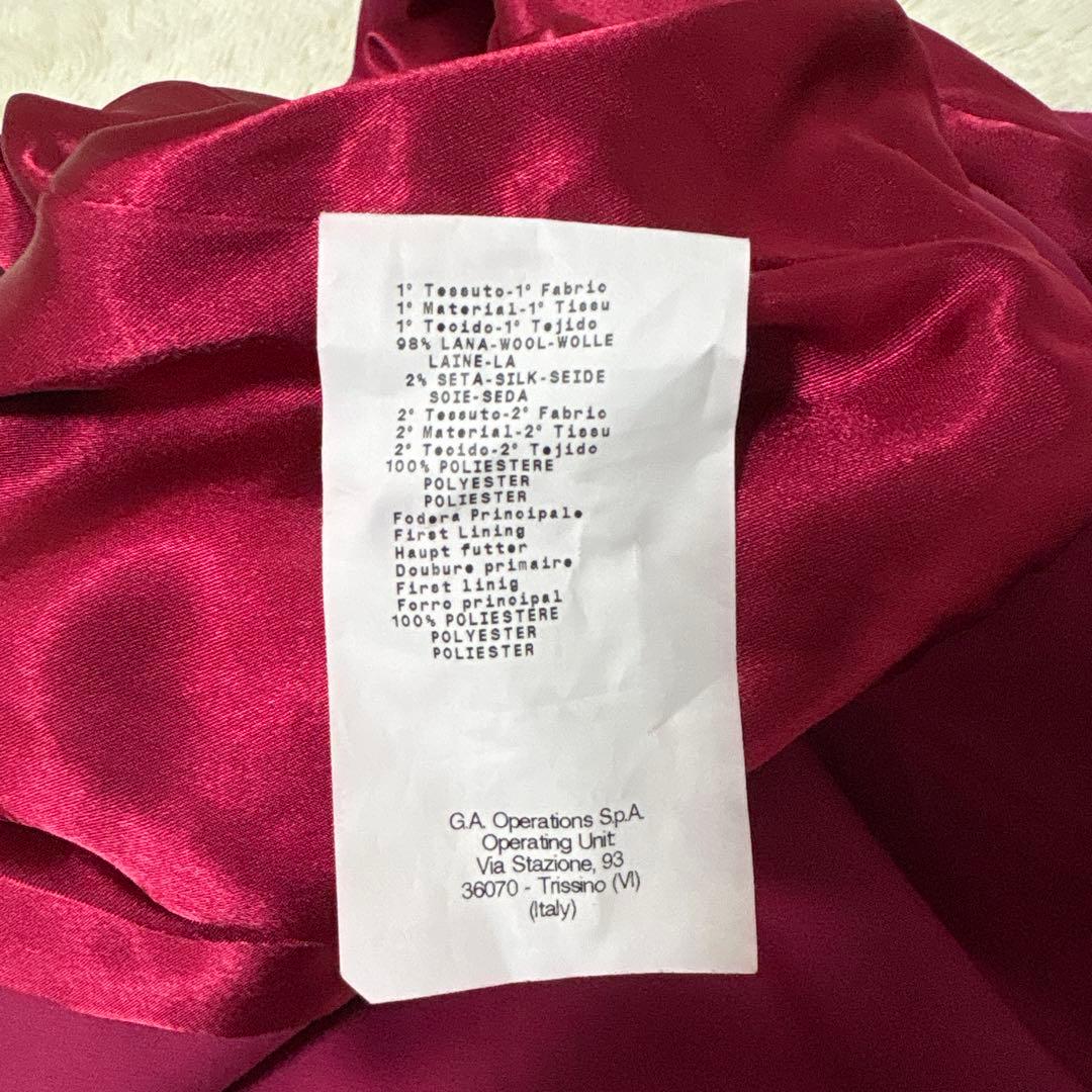 すずノーカラーペプラムジャケット　44 ピンク