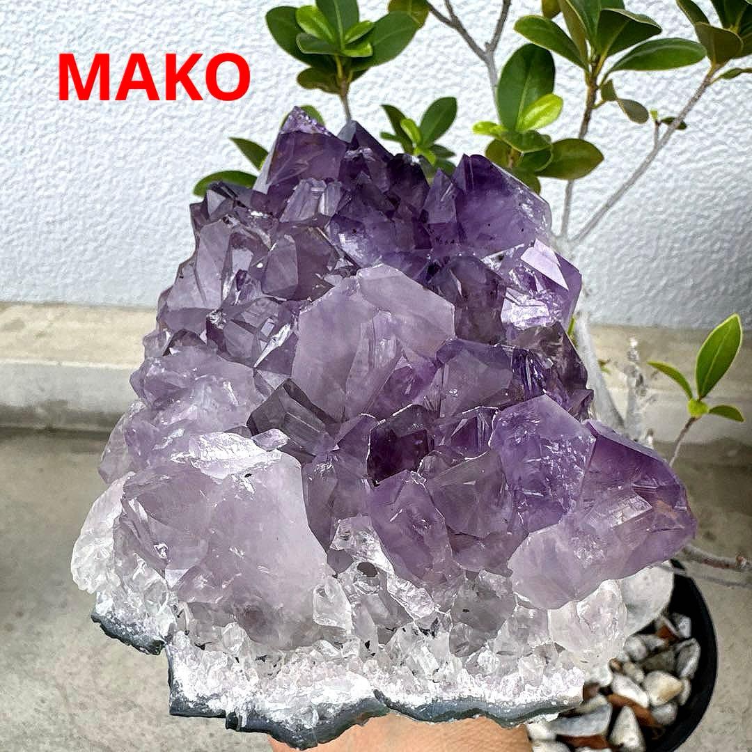 M1676☆アメジストクラスター2.2Kg☆天然石　原石☆N50405-A
