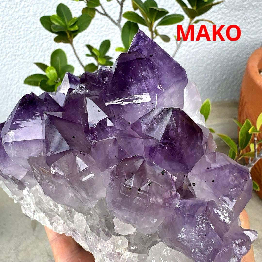 M1676☆アメジストクラスター2.2Kg☆天然石　原石☆N50405-A