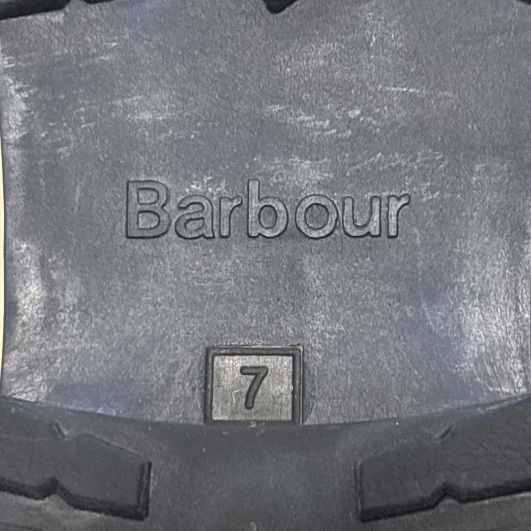 お買い得品　Barbourバブアー サイドゴア レインブーツ ネイビー　UK7