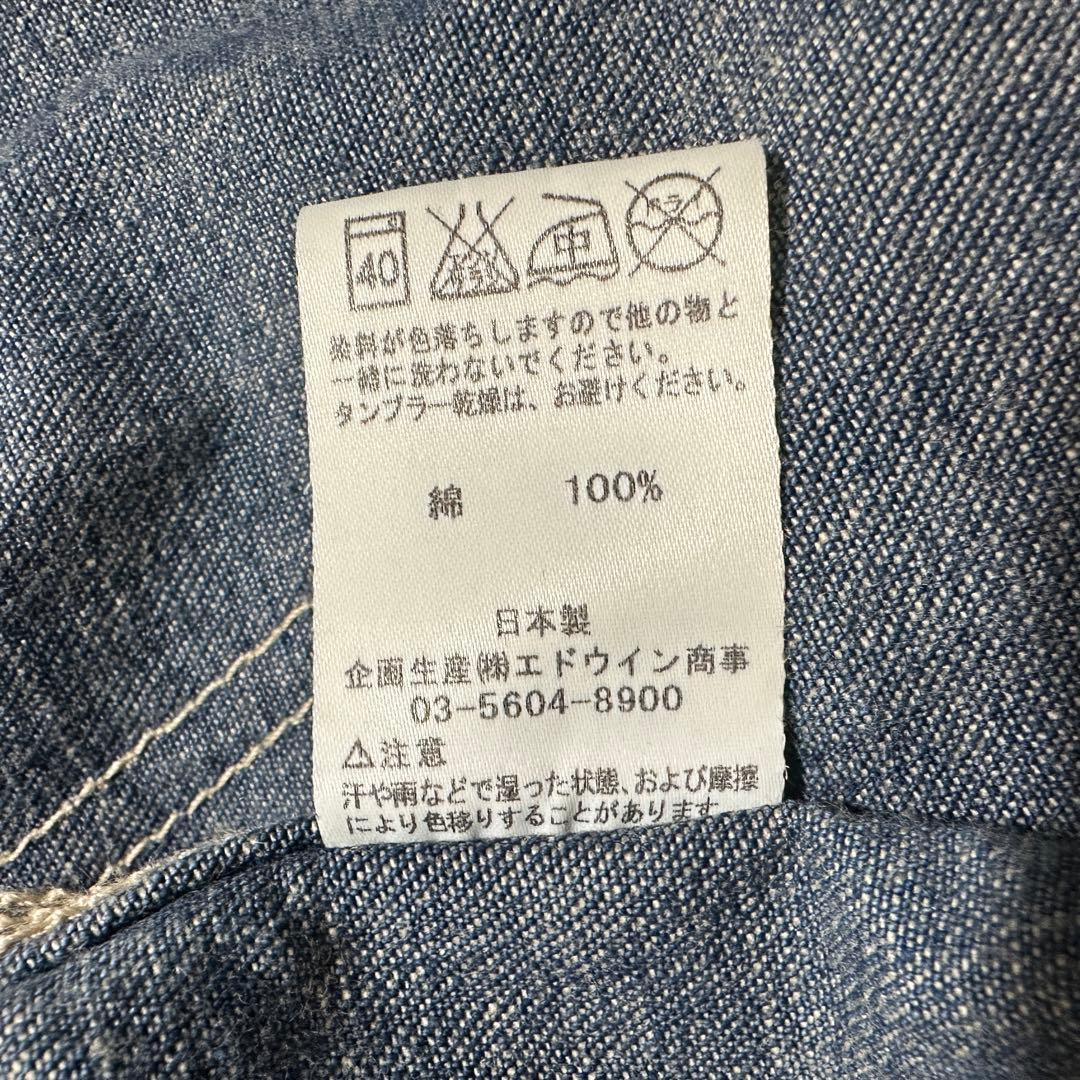 希少✨ハウスタグ　メンズM(38) Lee カバーオール　デニムジャケット　濃紺