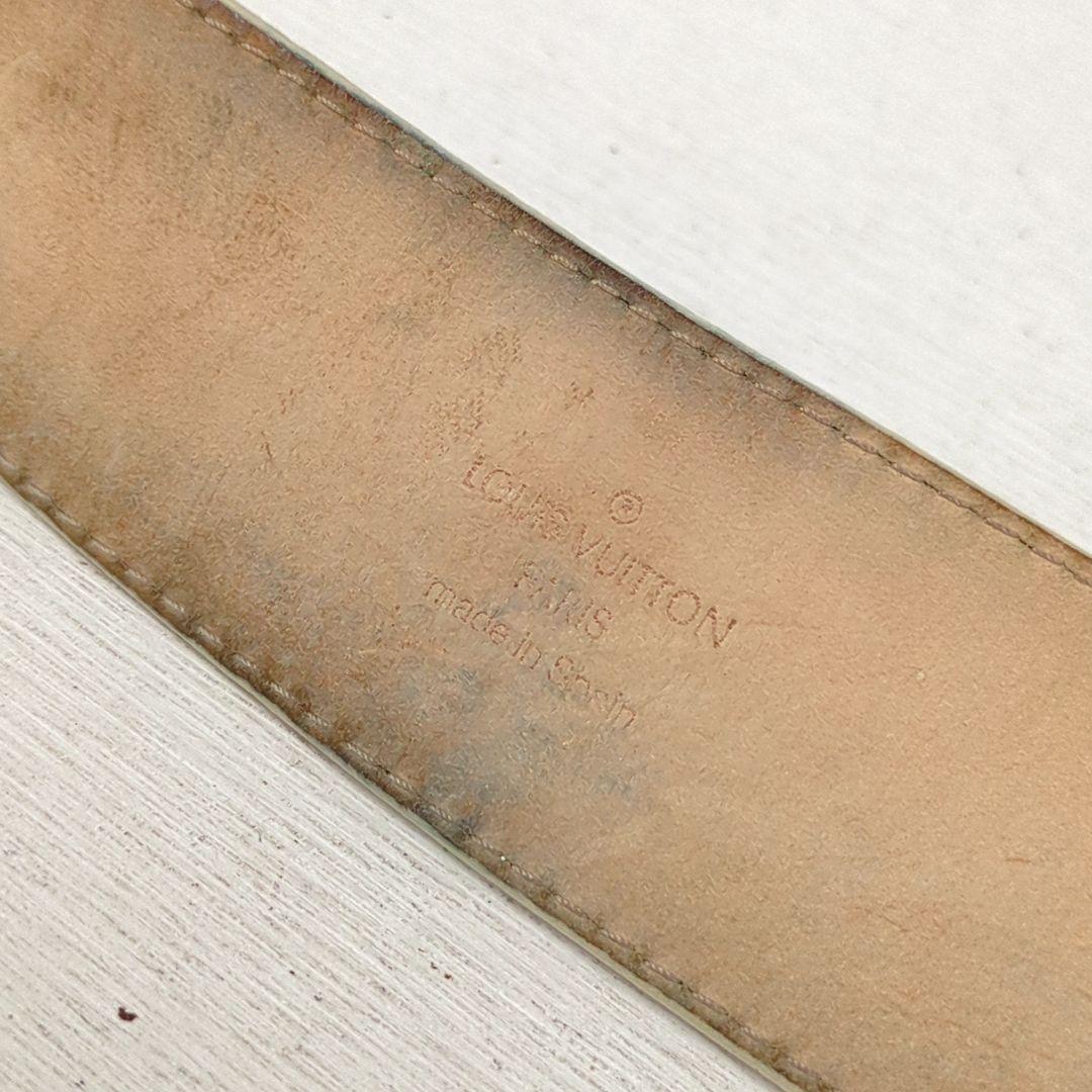 ルイヴィトン サンチュール LVイニシャル ベルト ダミエアーズ ホワイト