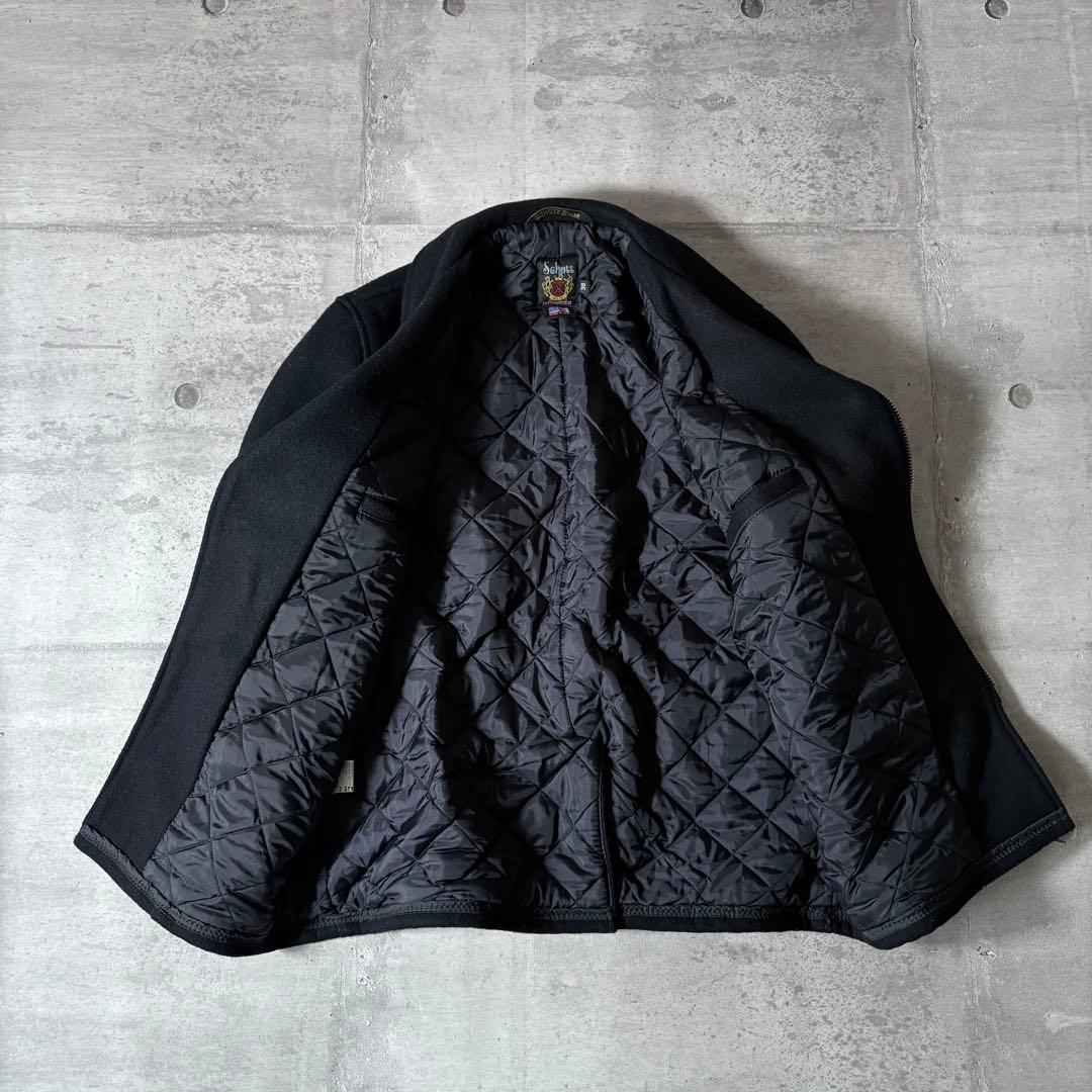 極美品 Schott ウール ライダース ピーコート ワンスター USA製 38