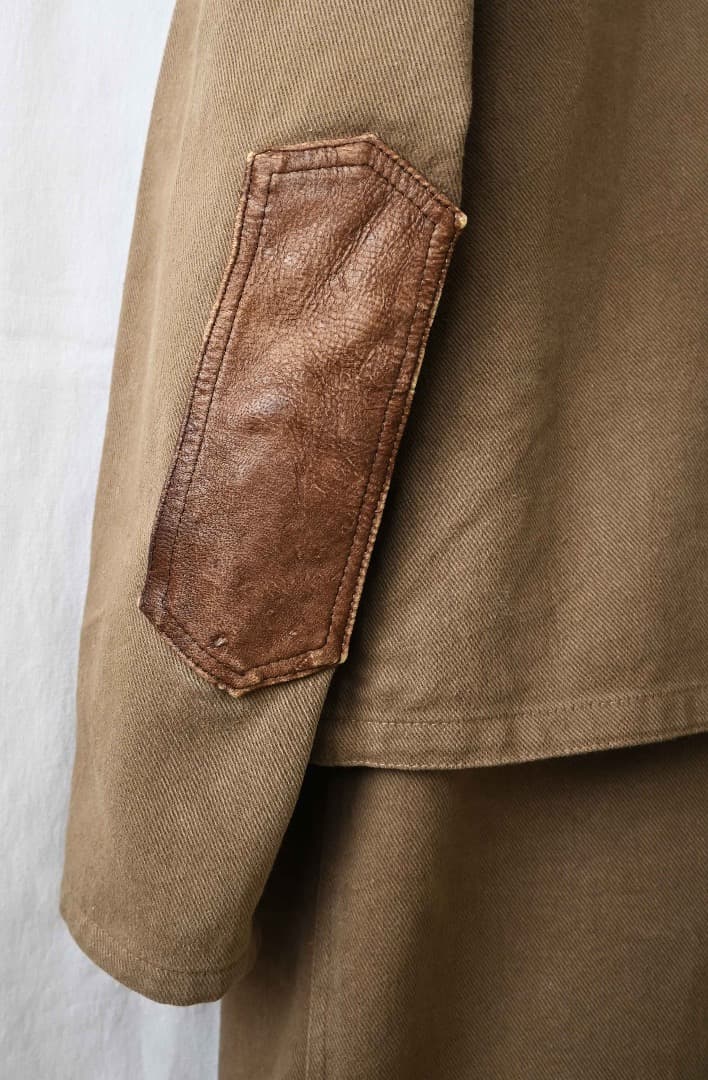 ninja964/スタンドカラー モーターサイクル ミリタリーレザーコート