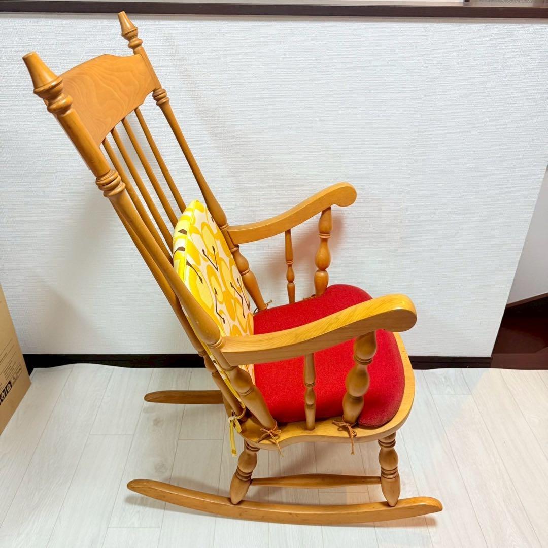 飛騨家具 WINDS 太平 ロッキングチェア クッション付き ヴィンテージ
