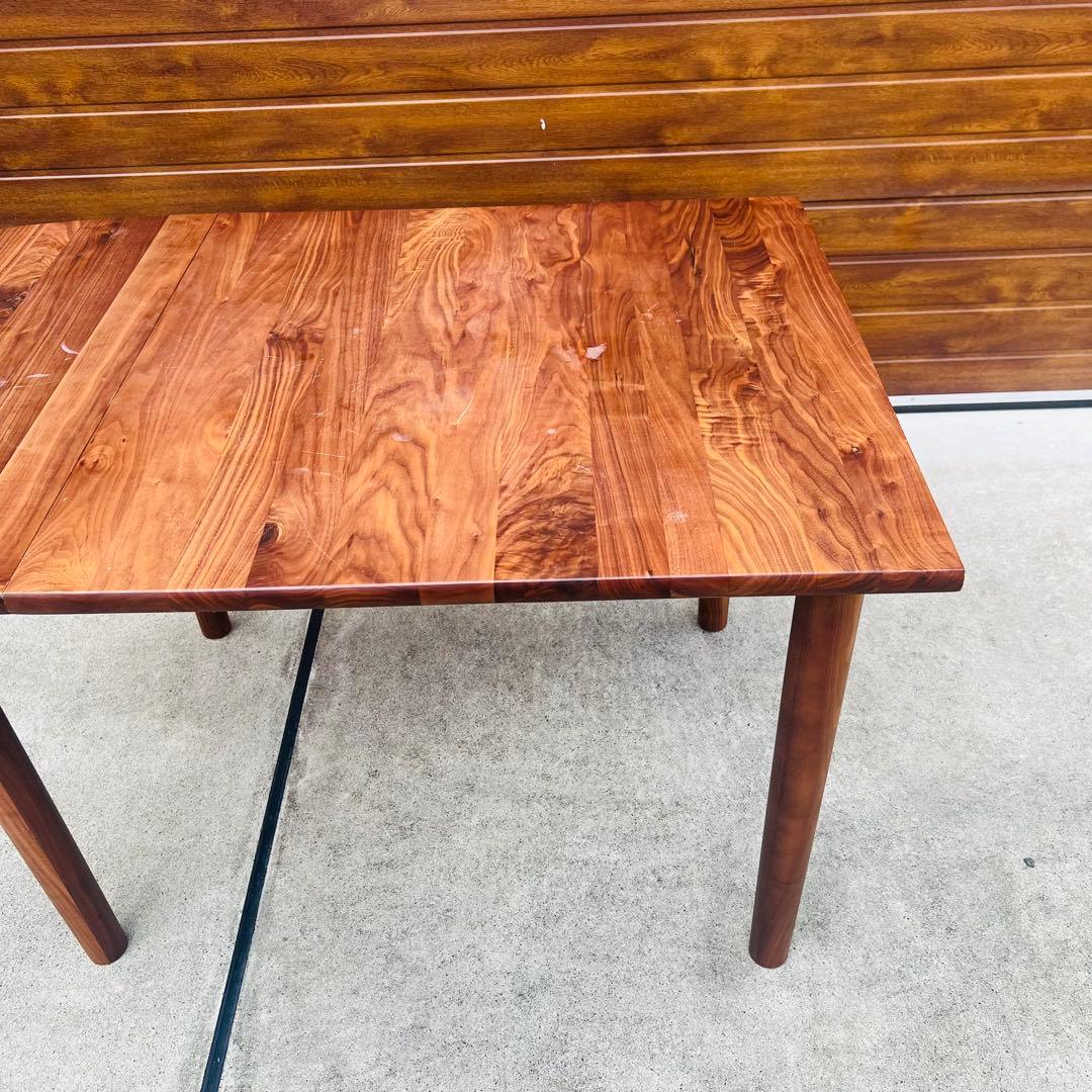 廃盤 希少 無印 エクステンションテーブル ウォールナット W1200