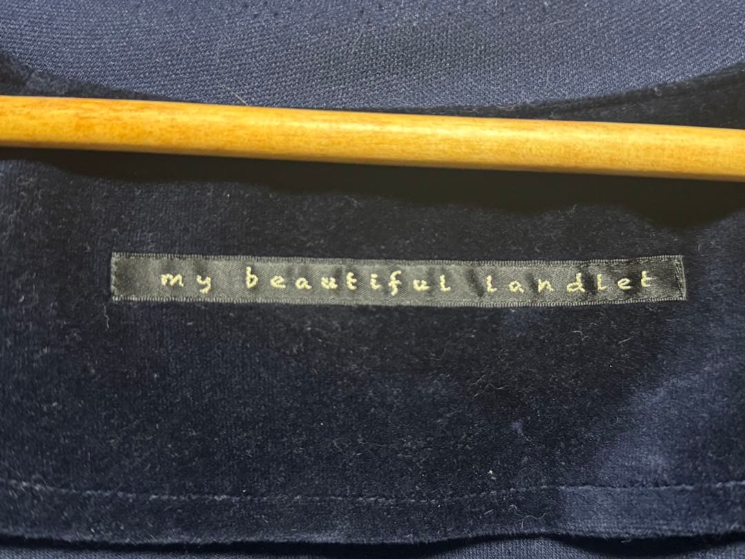 【明日8時で終了】mybeautifullandlet/ベロアトラックジャケット