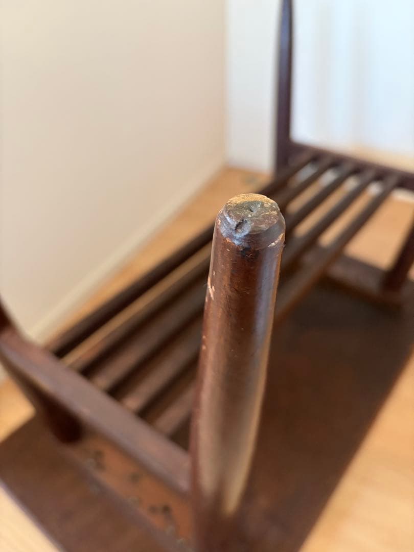 レア★アンティーク　ローテーブル　センターテーブル　格子荷台付き　木製