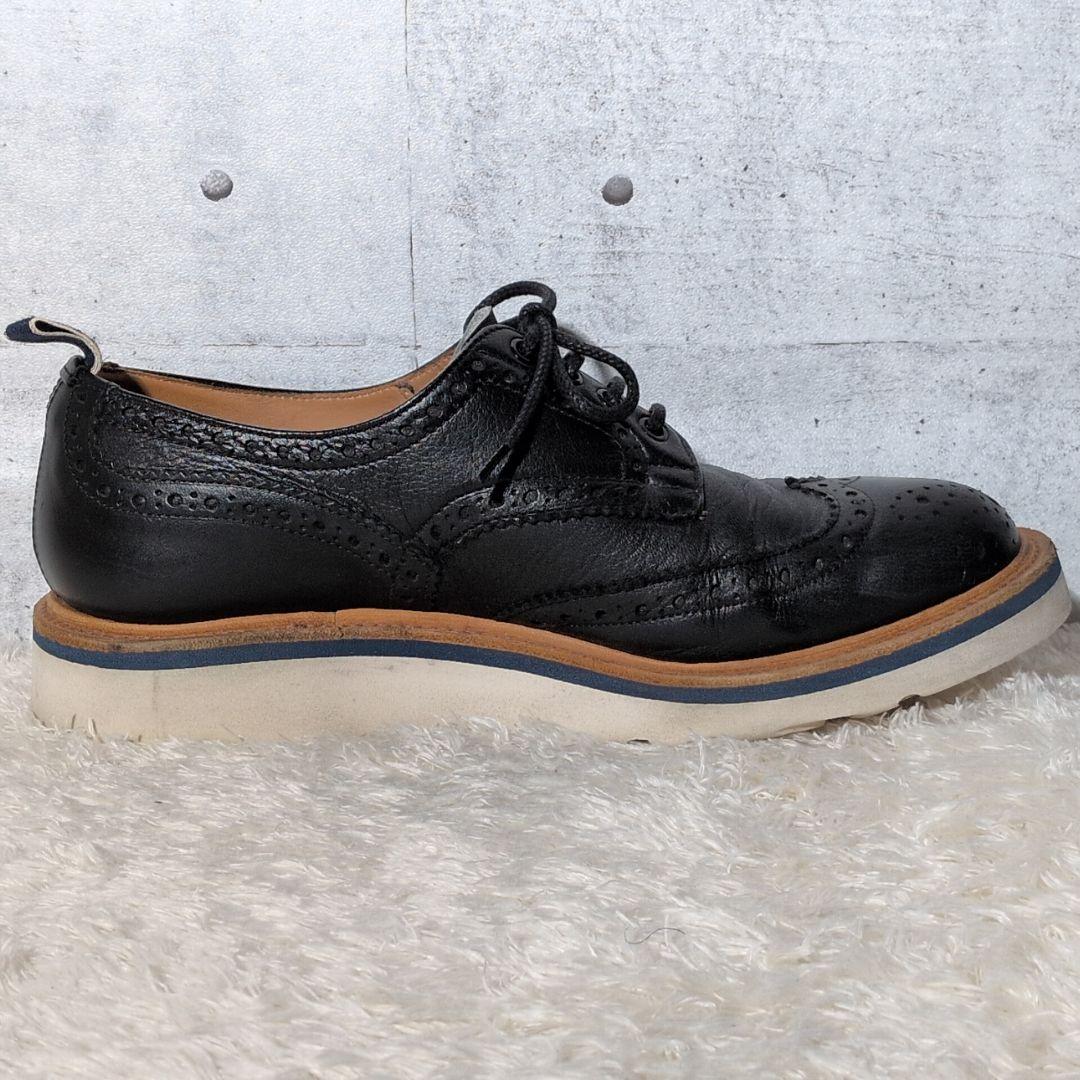 【極美品 激レア】デンハム　トリッカーズ　コラボ　ウイングチップ　デニム　黒