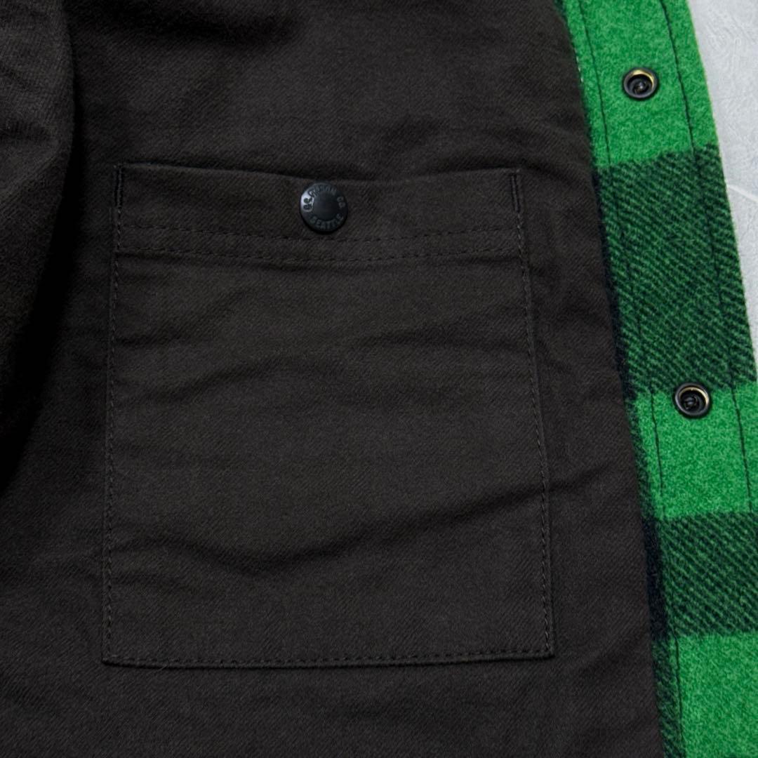 希少未使用 FILSON マッキーノ ジャックシャツ アシッドグリーン ブラック