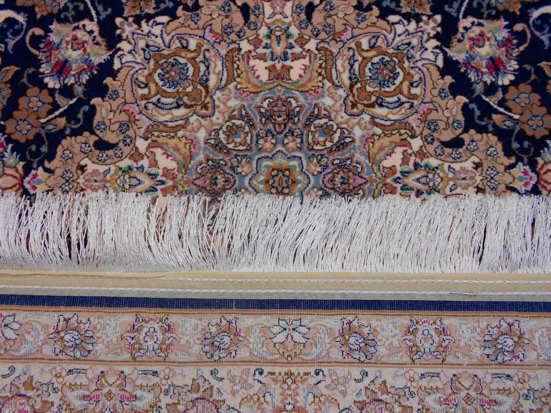 170万ノット！輝く、多色織絨毯！本場イラン産100×150cm-200781