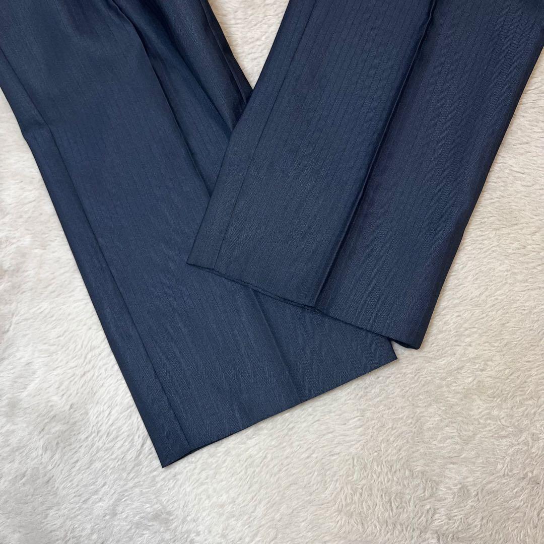 ☆美品☆ ORIHICA 3ピース リバーシブルベスト スーツ ネイビー A6
