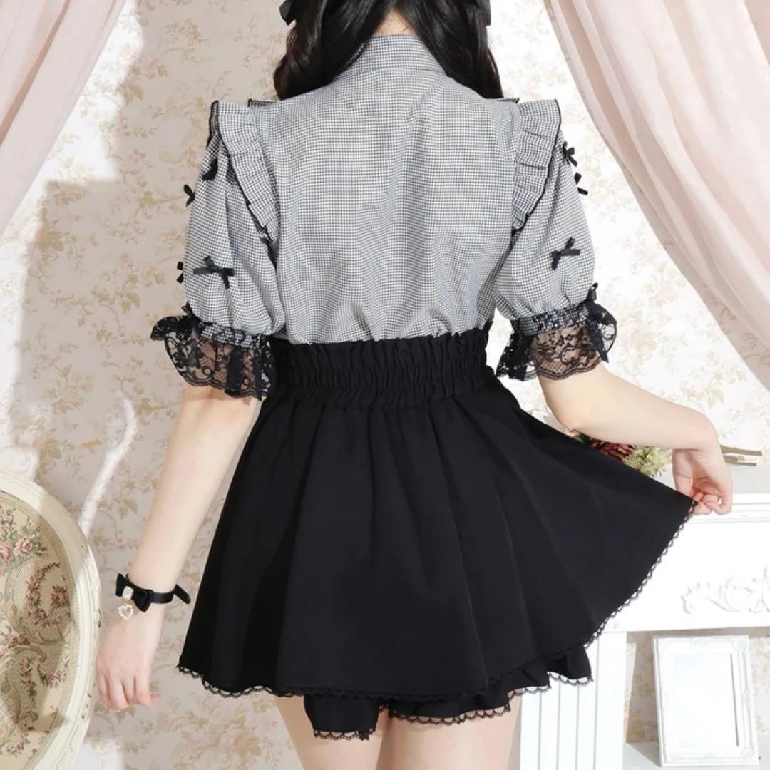 地雷 マーズ リボン オフショル ブラウス ノエミー スカパン セットアップ ❤︎