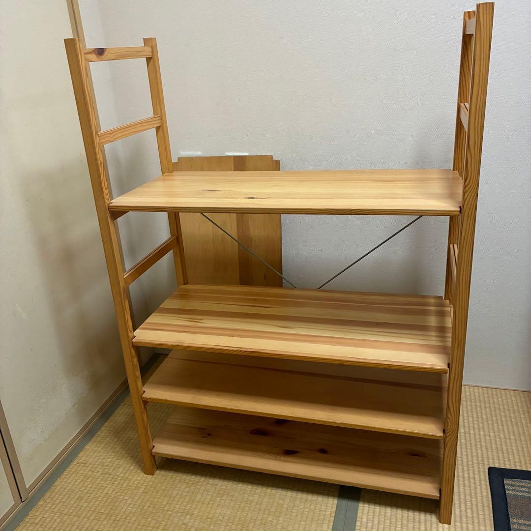 無印良品 パイン材 ユニットシェルフ　棚板5枚 120 MUJI