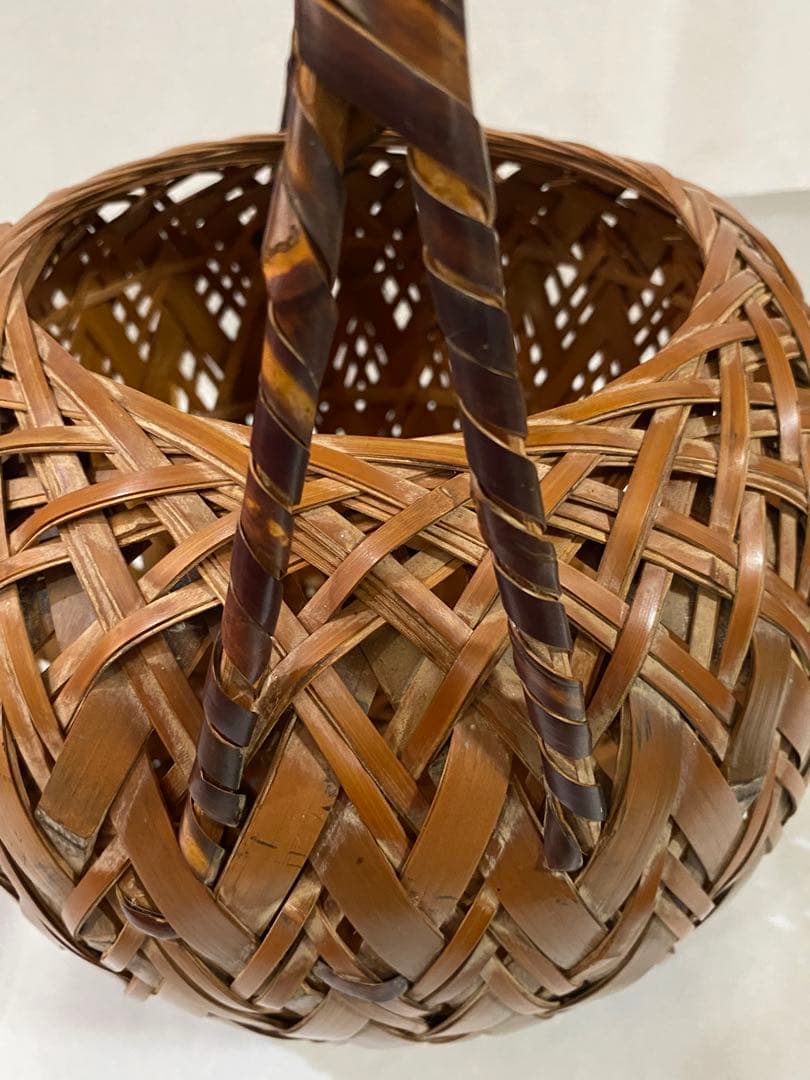 茶道具　花籠　骨董　フラワーベース